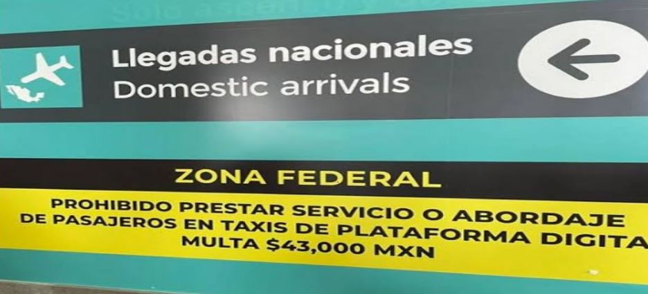 ¡43 mil pesos de multa en Aeropuerto de CDMX a UBER por subir pasaje!