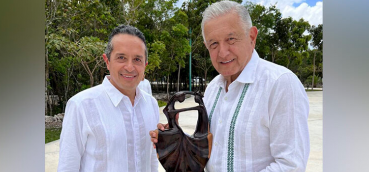 AMLO supervisó los avances del Tramo 5 del Tren Maya en Quintana Roo