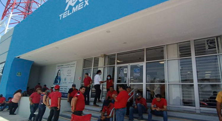 Empleados de Telmex en Chetumal se unieron a paro nacional