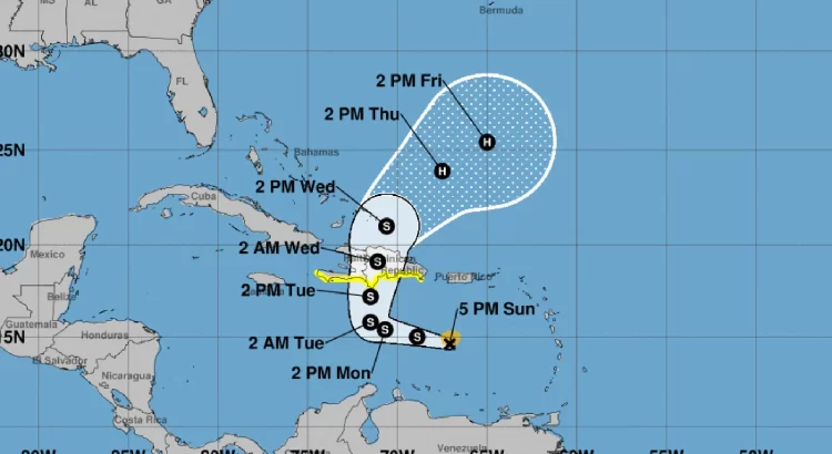 La tormenta tropical Franklin se forma en aguas del Mar Caribe