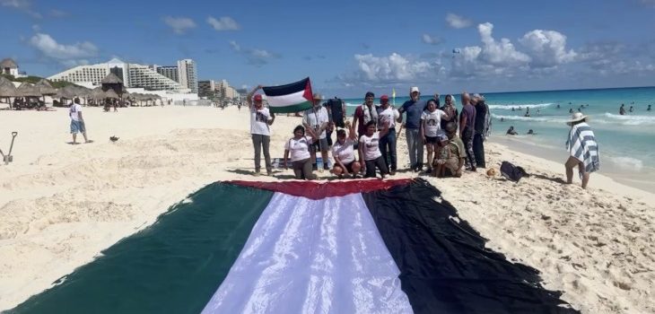 Manifestaciones en Quintana Roo a favor de Palestina