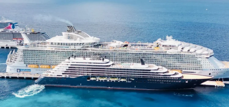 Cozumel y Mahahual lideran arribo de cruceros a México en el primer semestre de 2025