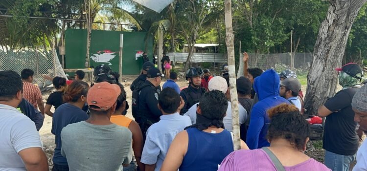 Desalojan a 170 familias en colonia irregular de Tulum